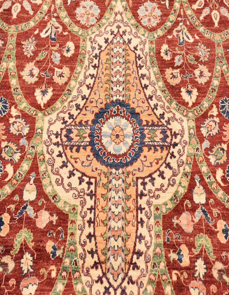 Detail image of  6' 10 x 10' 4  Hand Knotted Ariana Ziegler Rug