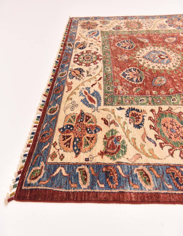 Detail image of  6' 9 x 9' 10  Hand Knotted Ariana Ziegler Rug