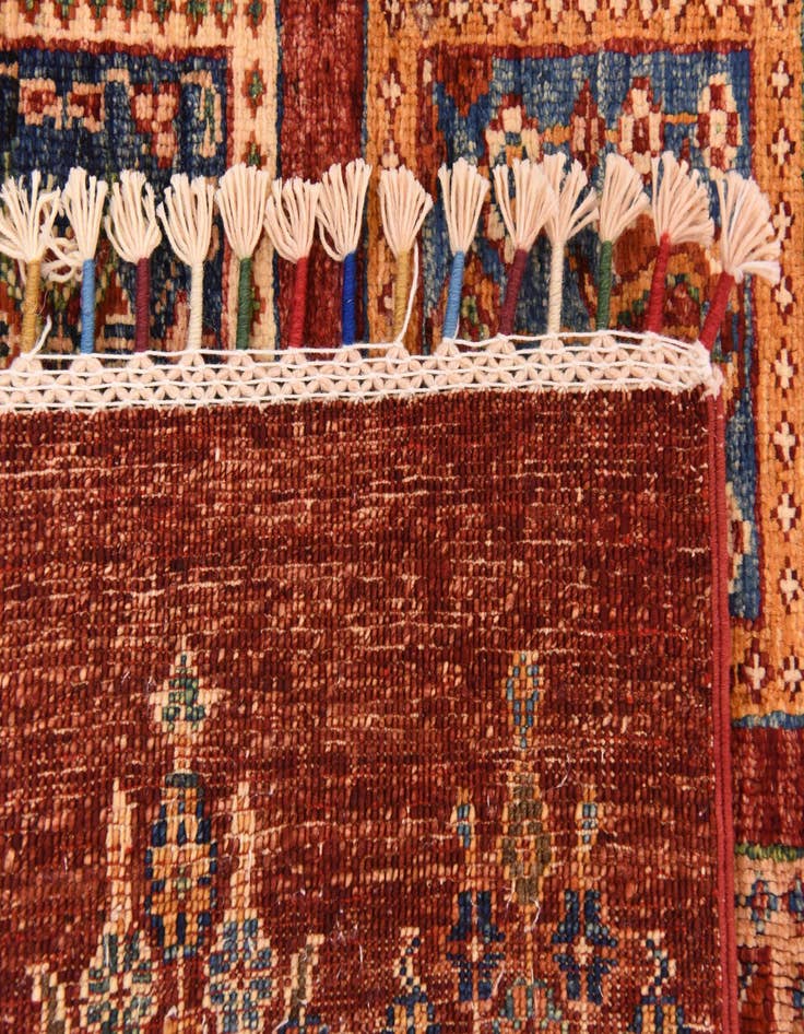 Detail image of  5' 9 x 8'  Hand Knotted Ariana Ziegler Rug