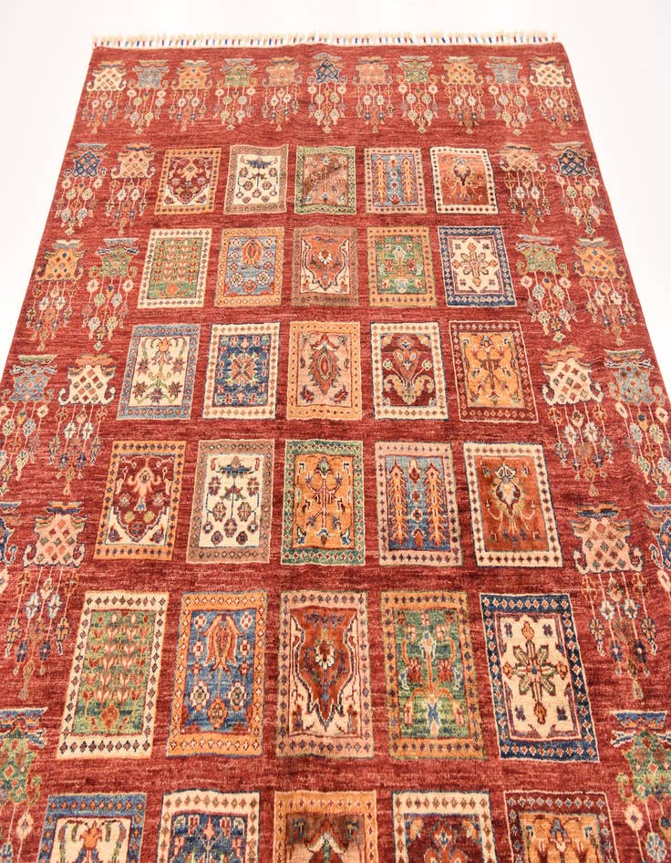 Detail image of  5' 9 x 8'  Hand Knotted Ariana Ziegler Rug