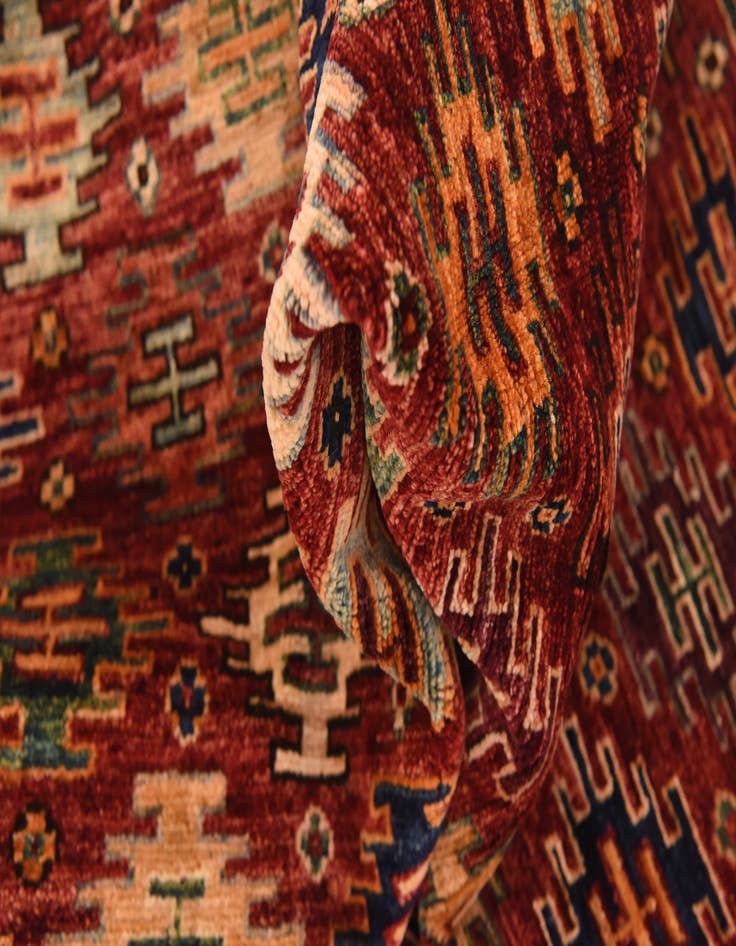 Detail image of  5' x 6' 7  Hand Knotted Ariana Ziegler Rug