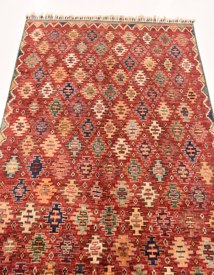 Detail image of  5' x 6' 7  Hand Knotted Ariana Ziegler Rug