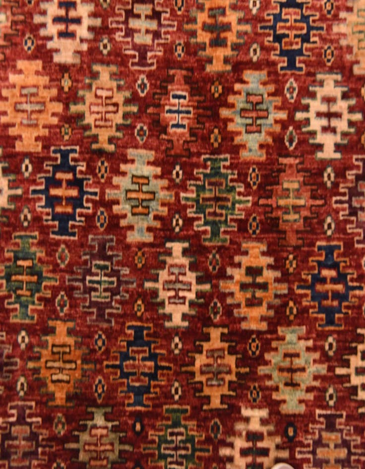 Detail image of  5' x 6' 7  Hand Knotted Ariana Ziegler Rug
