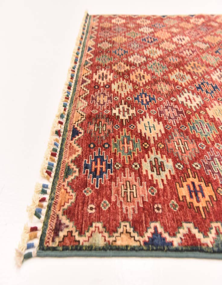 Detail image of  5' x 6' 7  Hand Knotted Ariana Ziegler Rug