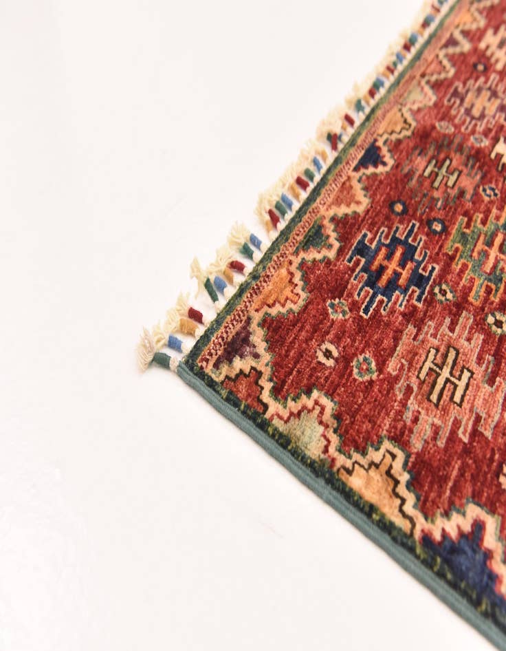 Detail image of  5' x 6' 7  Hand Knotted Ariana Ziegler Rug