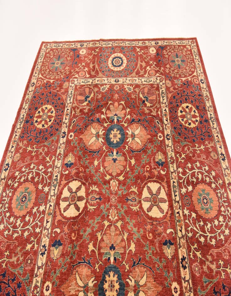 Detail image of  6' 10 x 9' 9  Hand Knotted Ariana Ziegler Rug