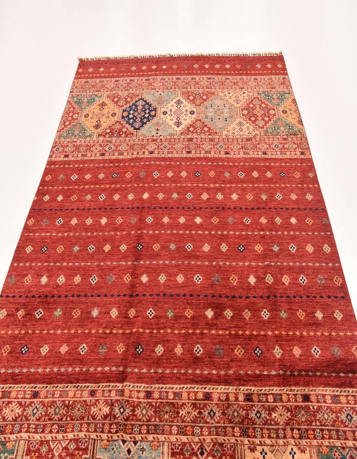 Detail image of  6' 6 x 9' 8  Hand Knotted Ariana Ziegler Rug