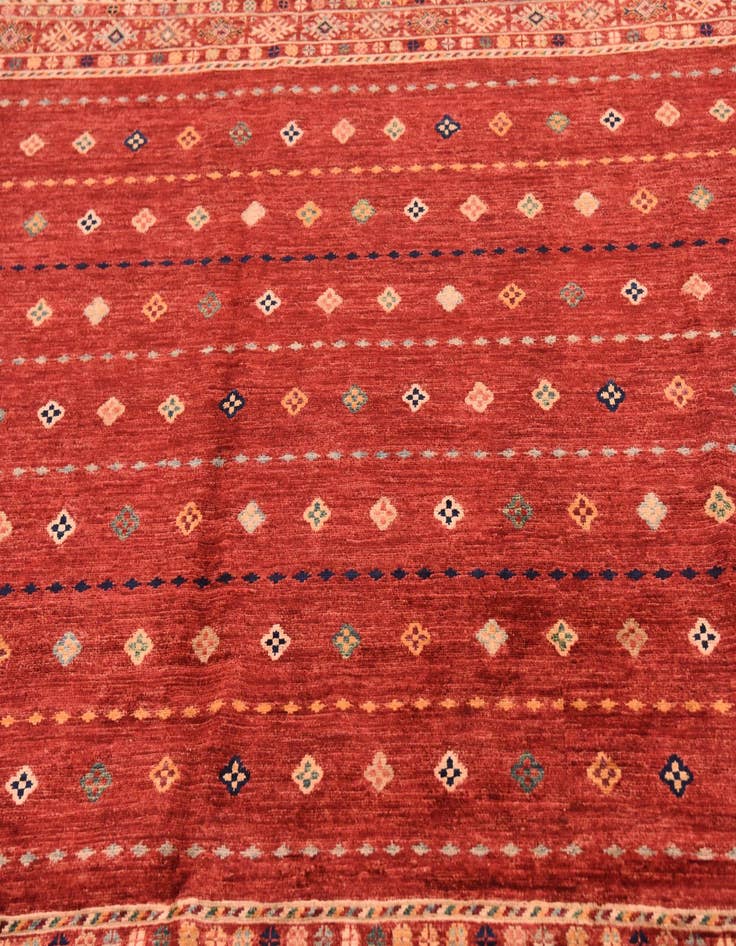 Detail image of  6' 6 x 9' 8  Hand Knotted Ariana Ziegler Rug