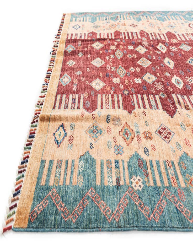 Detail image of  6' 10 x 9' 7  Hand Knotted Ariana Ziegler Oriental Rug