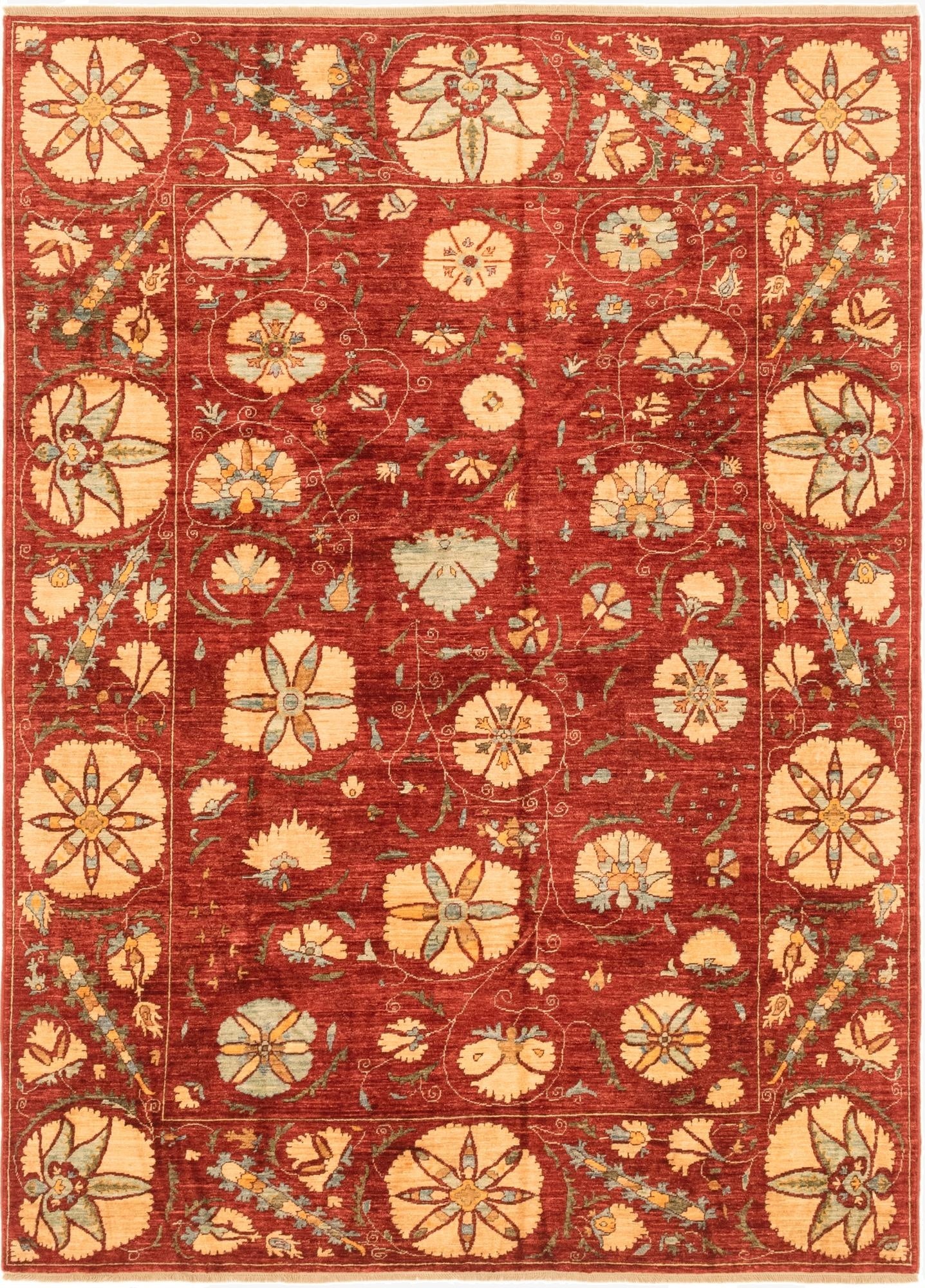  5' 10 x 8' 1  Hand Knotted Ariana Ziegler Oriental Rug