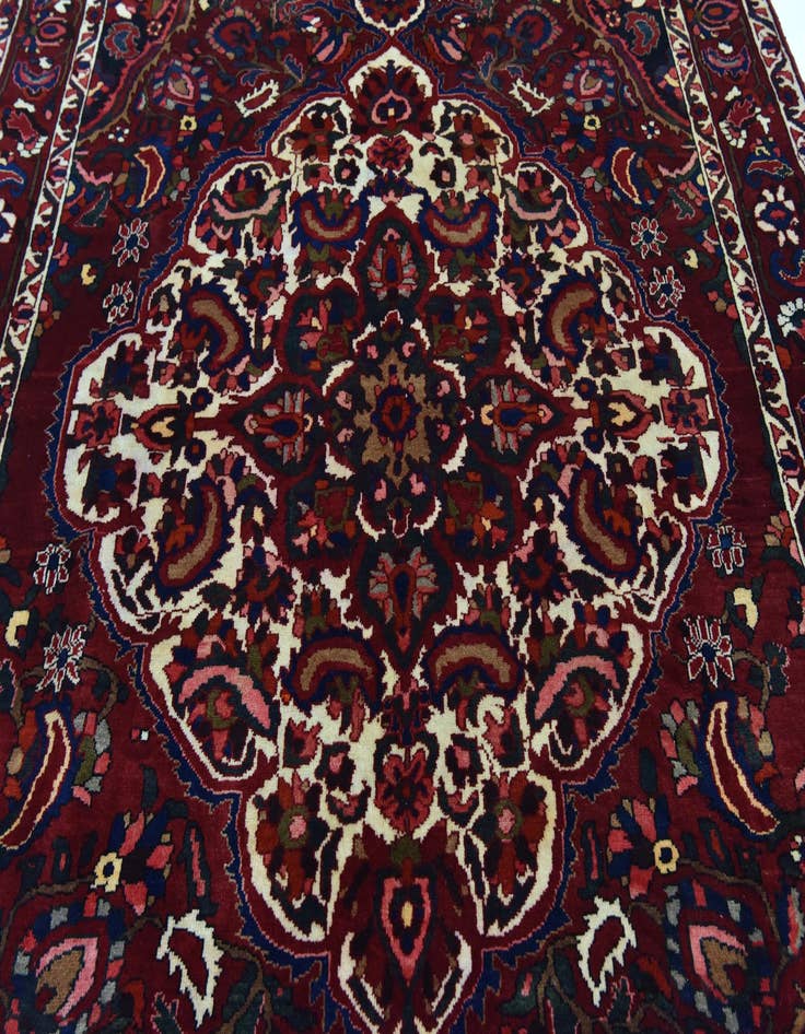 Detail image of 7' x 11' 3 Hand Knotted Bakhtiar Persian Wool Rug