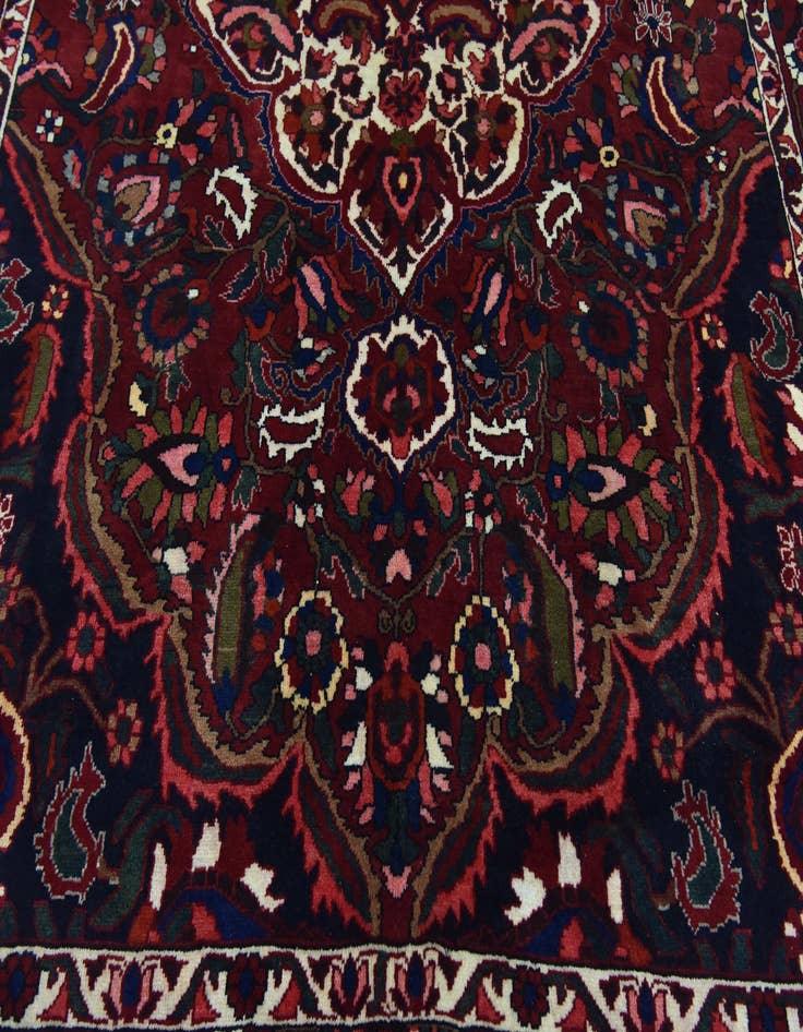 Detail image of 7' x 11' 3 Hand Knotted Bakhtiar Persian Wool Rug