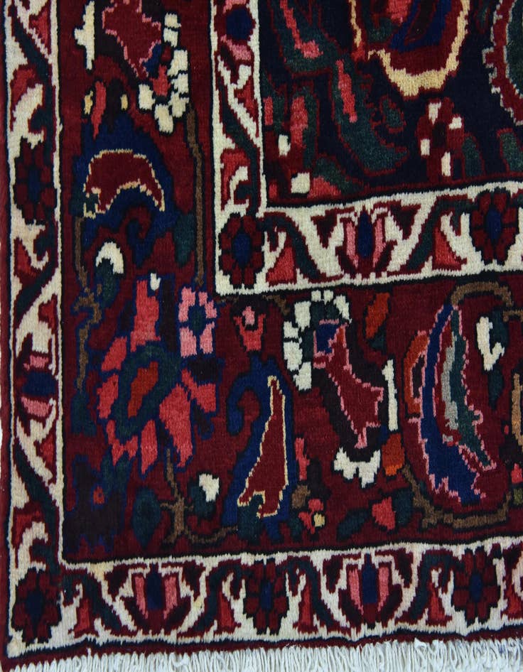 Detail image of 7' x 11' 3 Hand Knotted Bakhtiar Persian Wool Rug