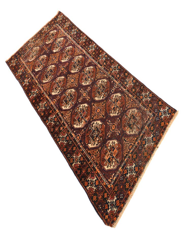 Detail image of 3' x 6' 5 Hand Knotted Bakhtiar Persian Wool Rug