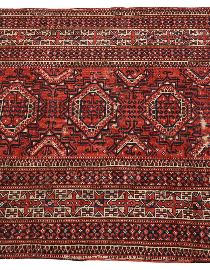 Detail image of 3' 7 x 5' Hand Knotted Bakhtiar Persian Wool Rug
