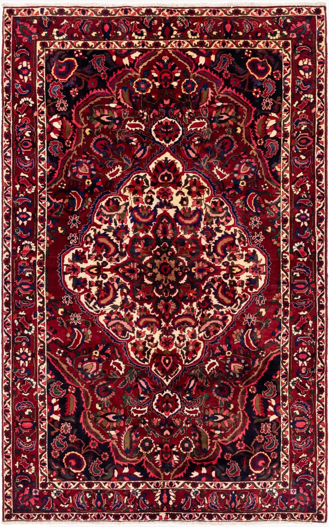  7' x 11' 3  Hand Knotted Bakhtiar Persian Wool Rug