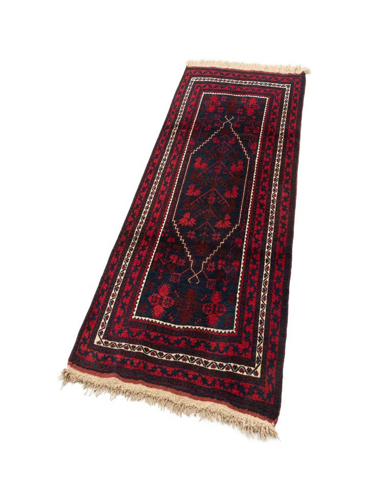 Detail image of  3' 8 x 6' 7  Hand Knotted Balouch Wool Rug