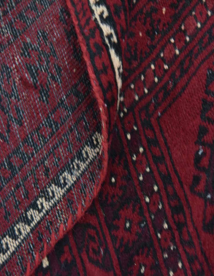 Detail image of  3' 5 x 6'  Hand Knotted Balouch Persian Wool Rug