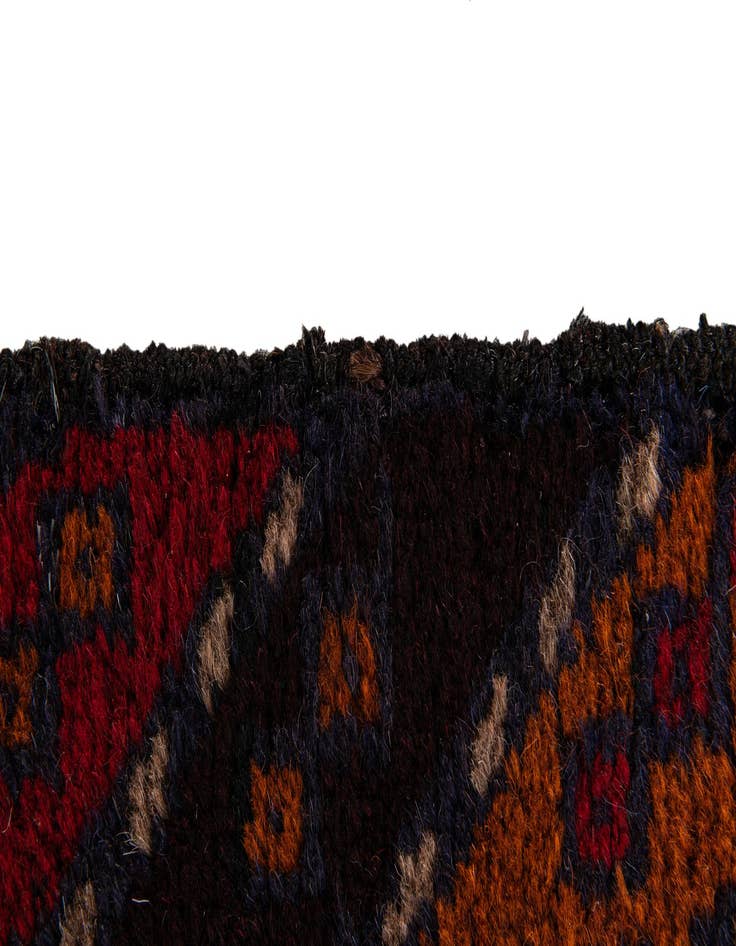 Detail image of  2' 10 x 4' 9  Hand Knotted Balouch Persian Wool Rug