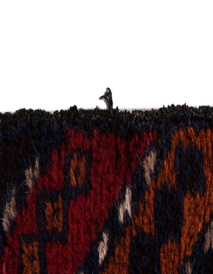 Detail image of  2' 10 x 4' 9  Hand Knotted Balouch Persian Wool Rug