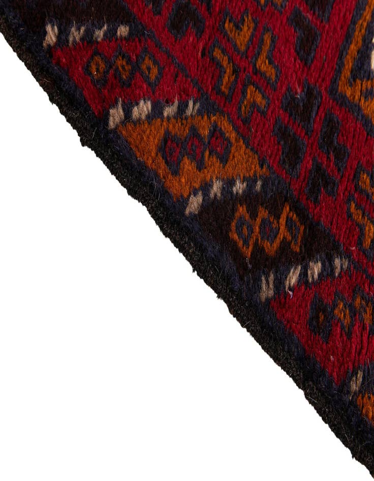Detail image of  2' 10 x 4' 9  Hand Knotted Balouch Persian Wool Rug