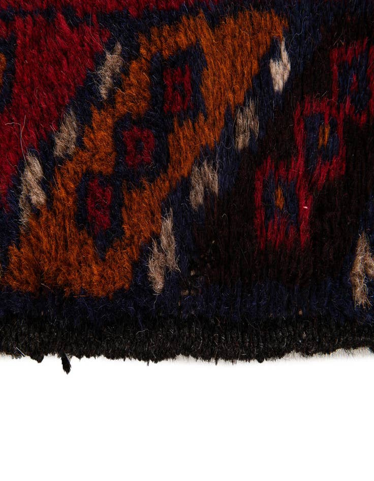 Detail image of  2' 10 x 4' 9  Hand Knotted Balouch Persian Wool Rug