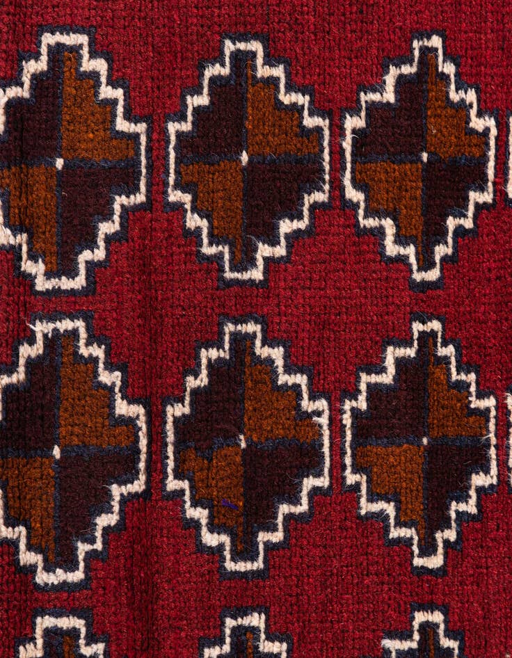 Detail image of  2' 8 x 4' 10  Hand Knotted Balouch Persian Wool Rug