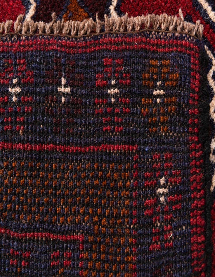 Detail image of  2' 8 x 4' 10  Hand Knotted Balouch Persian Wool Rug