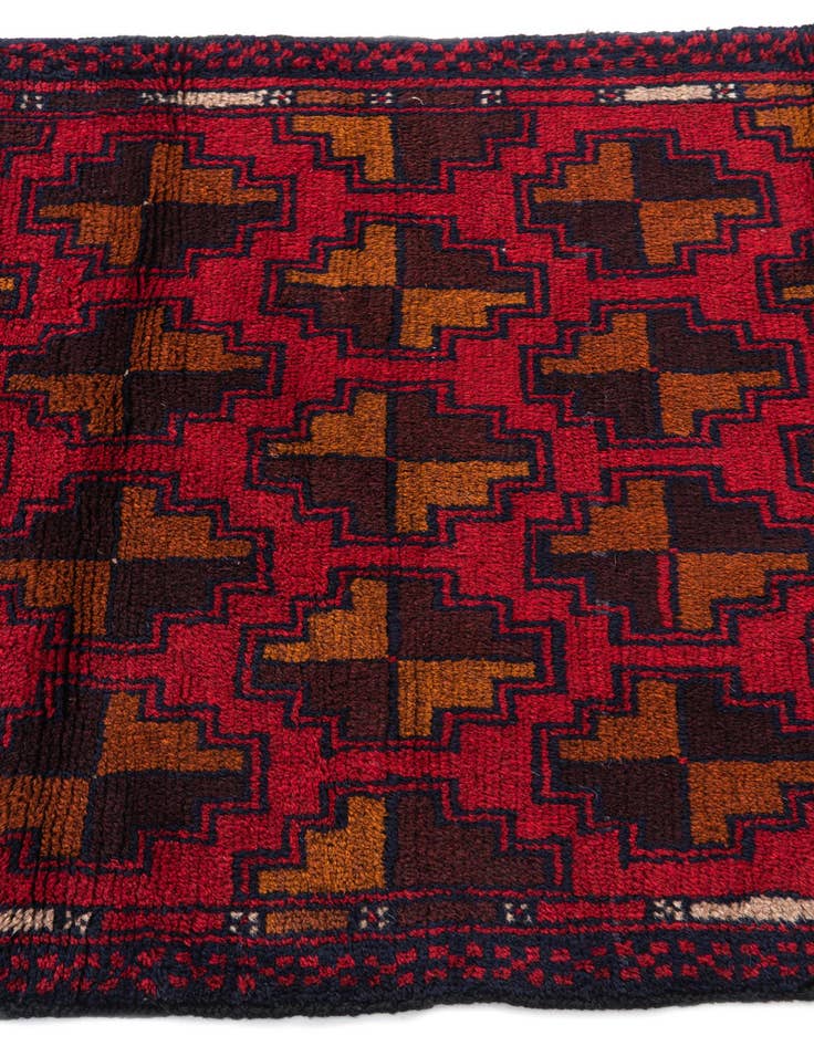 Detail image of  3' x 4' 4  Hand Knotted Balouch Persian Wool Rug