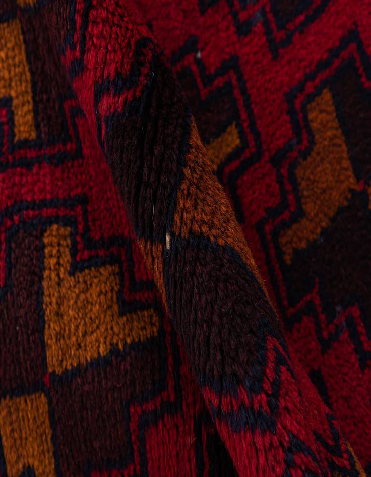 Detail image of  3' x 4' 4  Hand Knotted Balouch Persian Wool Rug