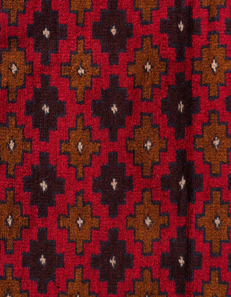 Detail image of  3' x 4' 6  Hand Knotted Balouch Persian Wool Rug