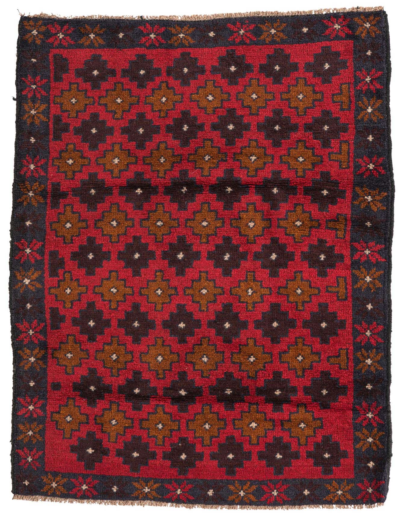 Primary image  3' x 4' 6  Hand Knotted Balouch Persian Wool Rug
