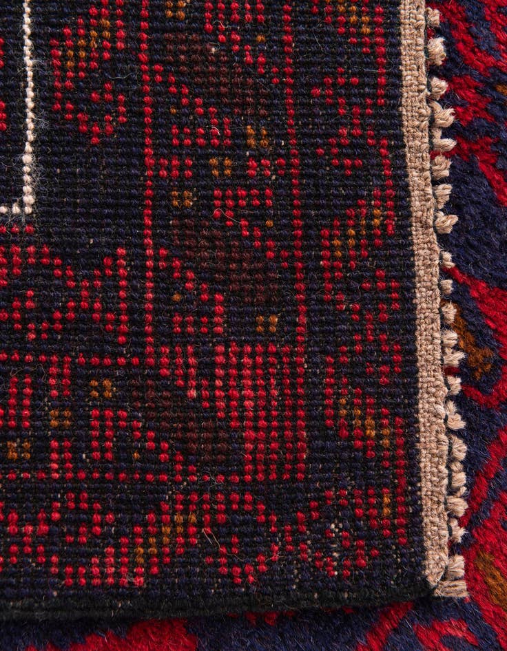 Detail image of  2' 10 x 4' 9  Hand Knotted Balouch Persian Wool Rug