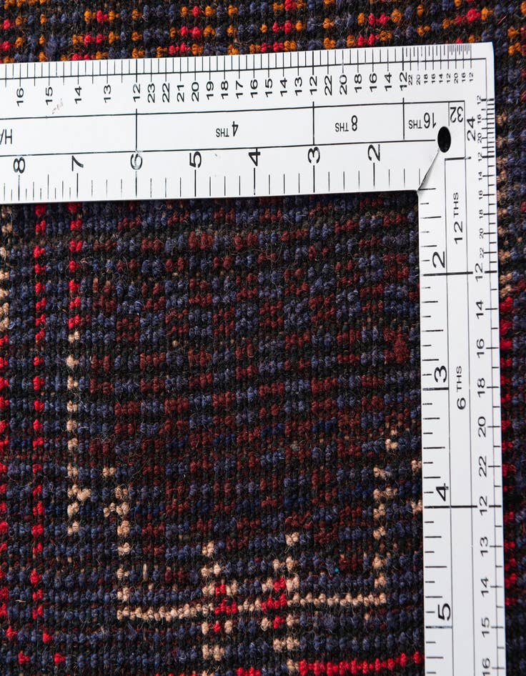 Detail image of  2' 10 x 4' 5  Hand Knotted Balouch Persian Wool Rug