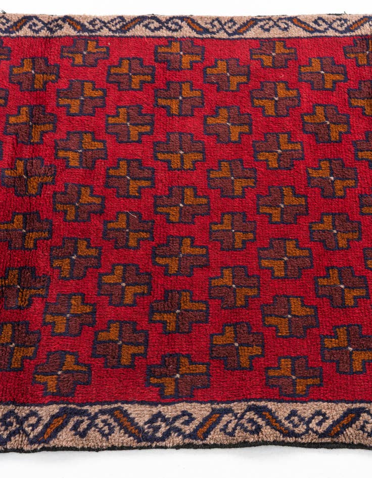 Detail image of  2' 9 x 4' 7  Hand Knotted Balouch Persian Wool Rug