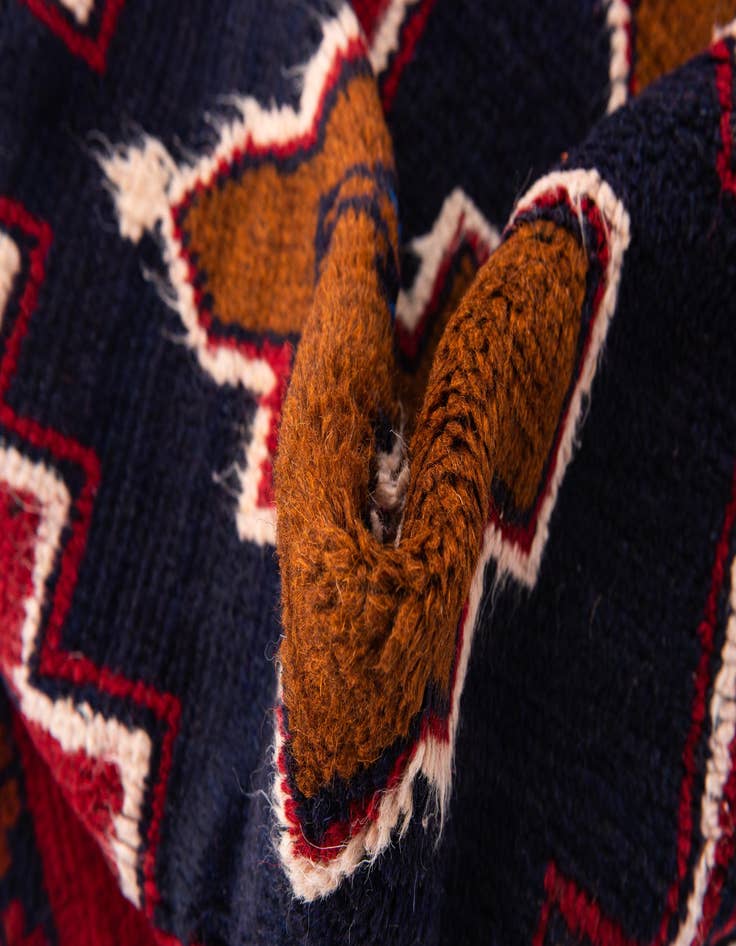 Detail image of  2' 8 x 4' 9  Hand Knotted Balouch Persian Wool Rug