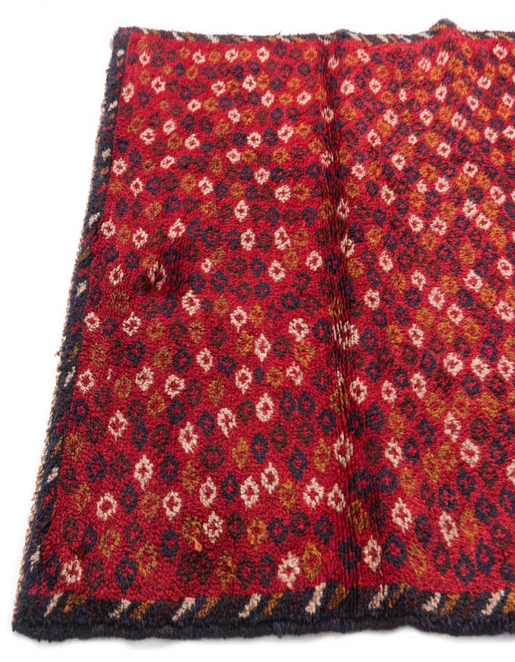 Detail image of  2' 10 x 4' 6  Hand Knotted Balouch Persian Wool Rug