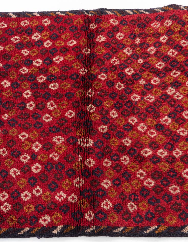 Detail image of  2' 10 x 4' 6  Hand Knotted Balouch Persian Wool Rug