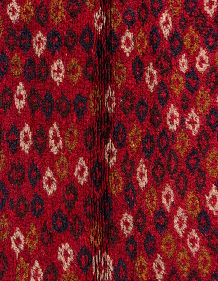 Detail image of  2' 10 x 4' 6  Hand Knotted Balouch Persian Wool Rug