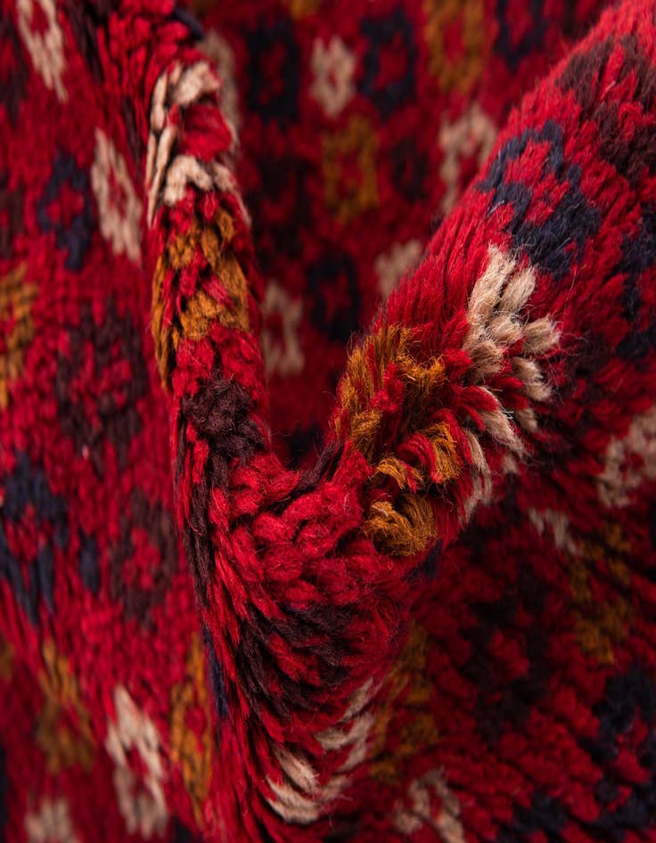 Detail image of  2' 10 x 4' 6  Hand Knotted Balouch Persian Wool Rug