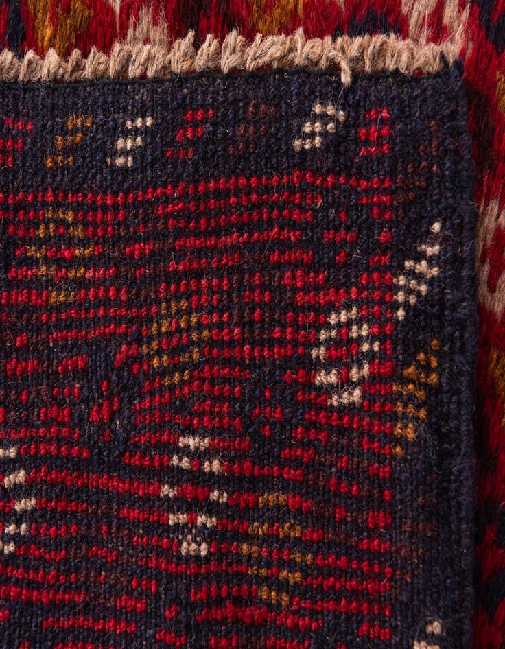 Detail image of  2' 10 x 4' 6  Hand Knotted Balouch Persian Wool Rug