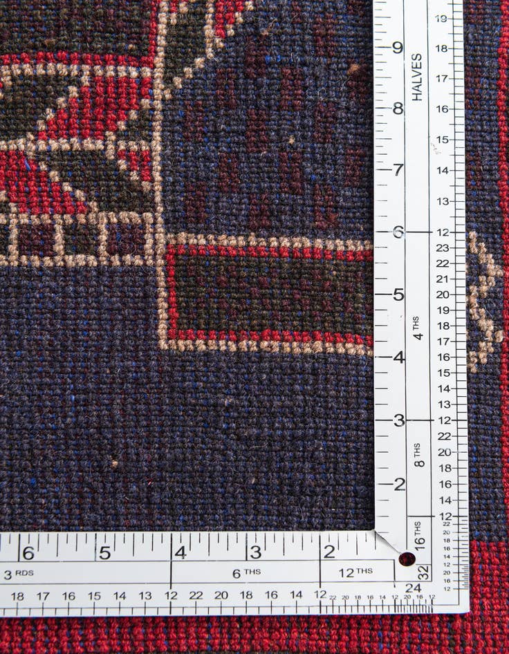 Detail image of  3' x 4' 7  Hand Knotted Balouch Persian Wool Rug