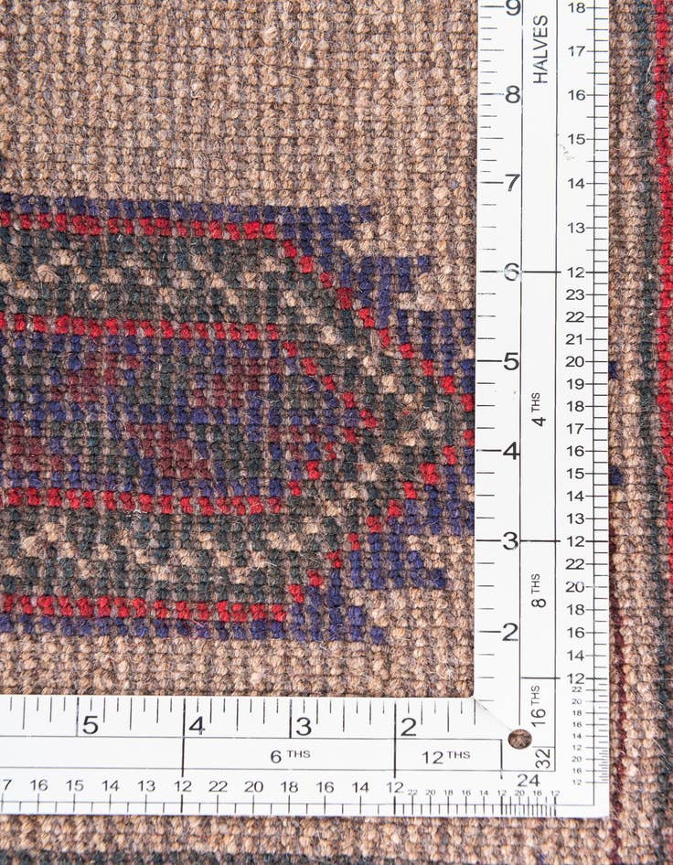 Detail image of  2' 10 x 4' 8  Hand Knotted Balouch Persian Wool Rug