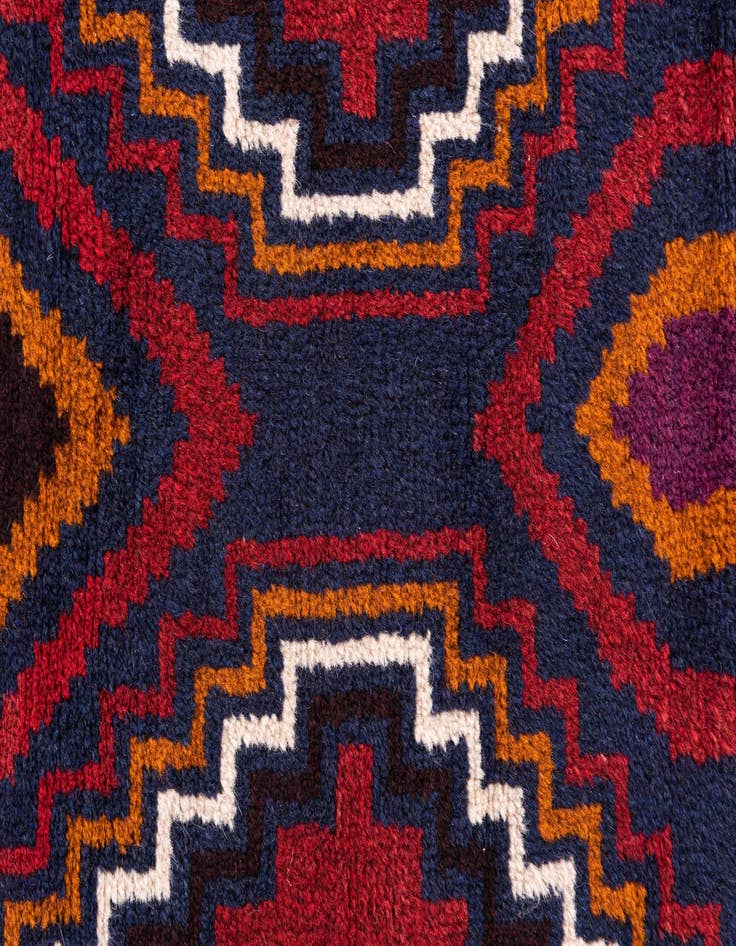 Detail image of  2' 9 x 4' 7  Hand Knotted Balouch Persian Wool Rug