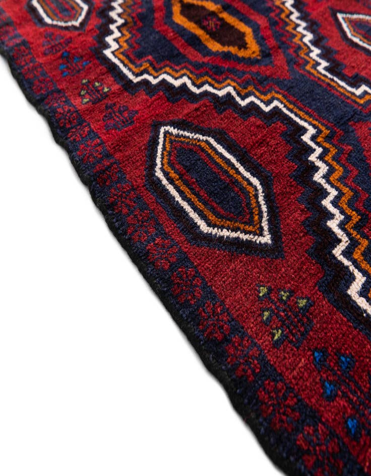 Detail image of  2' 9 x 4' 7  Hand Knotted Balouch Persian Wool Rug