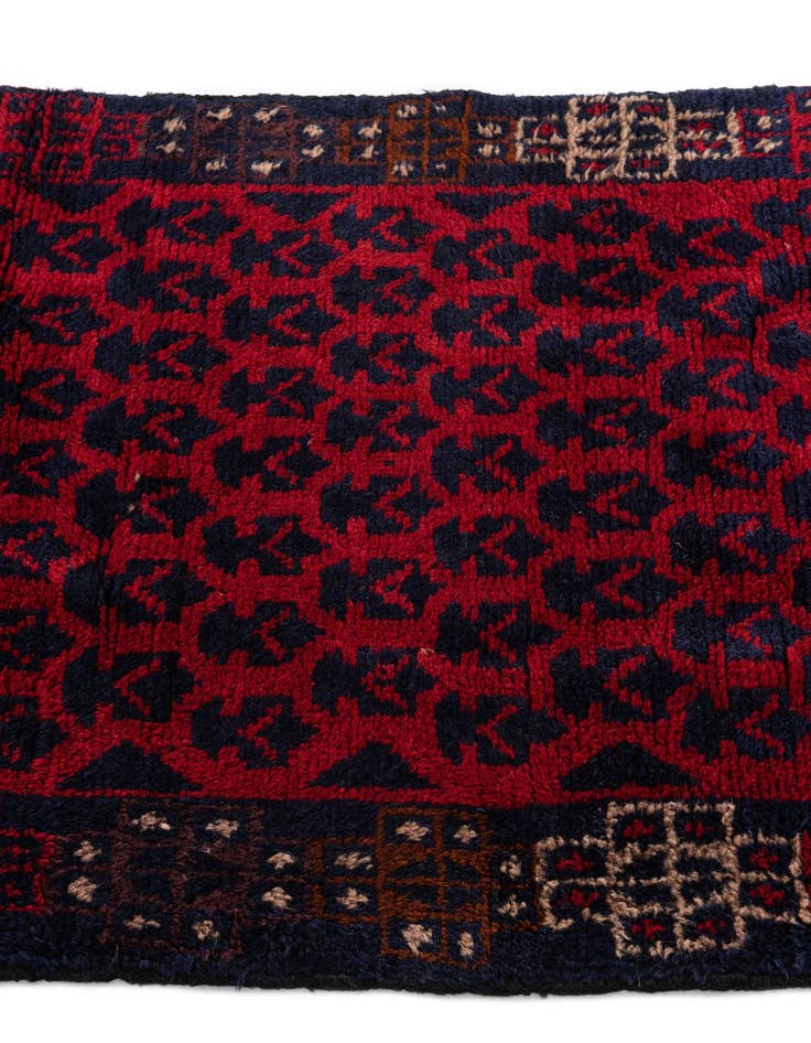 Detail image of  2' 9 x 4' 7  Hand Knotted Balouch Persian Wool Rug