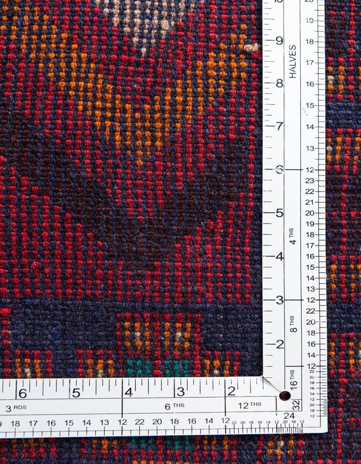 Detail image of  2' 10 x 4' 10  Hand Knotted Balouch Persian Wool Rug