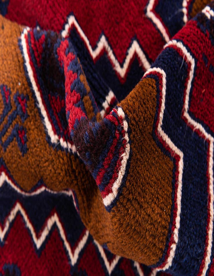 Detail image of  2' 10 x 4' 9  Hand Knotted Balouch Persian Wool Rug