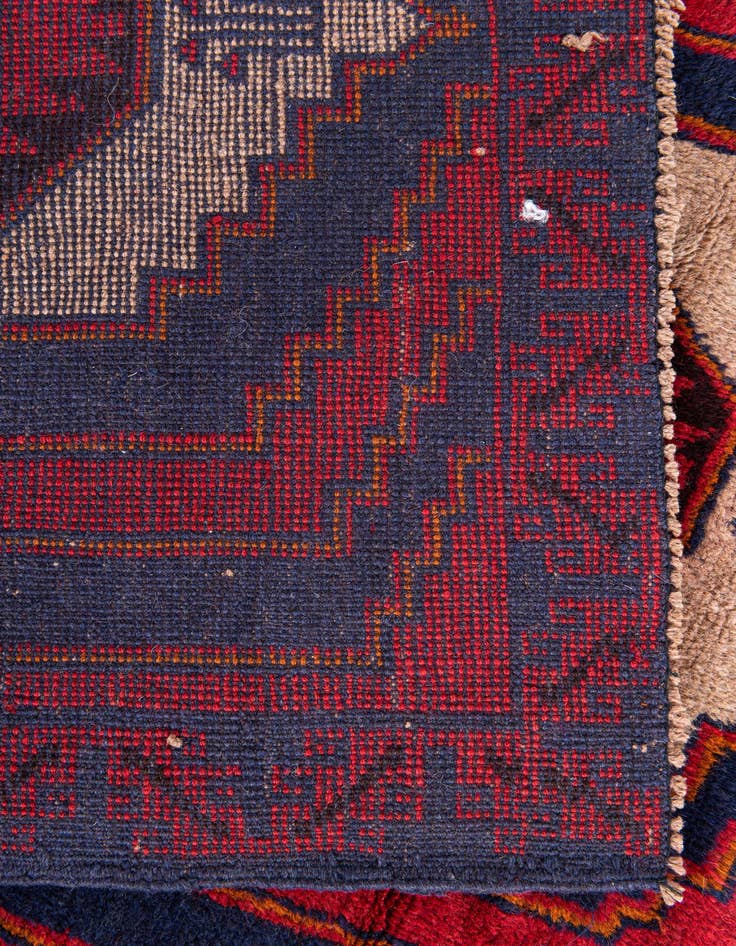 Detail image of  3' x 4' 9  Hand Knotted Balouch Persian Wool Rug