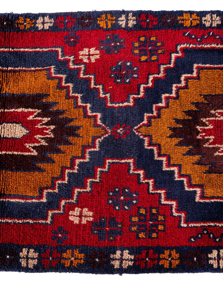 Detail image of  2' 9 x 4' 9  Hand Knotted Balouch Persian Wool Rug